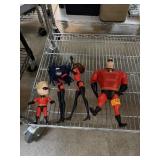LOT OF INCREDIBLES FIGURINES LOT OF INCREDIBLES FIGURINES