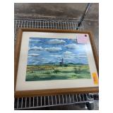 ORIGINAL WATERCOLOR HAL NORMAND FT WORTH ARTIST ORIGINAL WATERCOLOR HAL NORMAND FT WORTH ARTIST