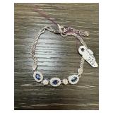 STERLING SILVER SAPPHIRE BRACELET STERLING SILVER SAPPHIRE BRACELET