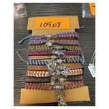 LARGE LOT OF BRAIDED BRACELETS LARGE LOT OF BRAIDED BRACELETS
