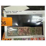 AUSTRIA ANTIQUE 6 1890-91 ISSUES STAMPS AUSTRIA ANTIQUE 6 1890-91 ISSUES STAMPS