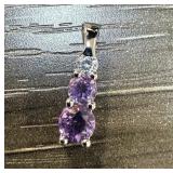 STERLING SILVER GEMSTONE PENDANT STERLING SILVER GEMSTONE PENDANT