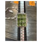 STERLING SILVER PERIDOT RING STERLING SILVER PERIDOT RING