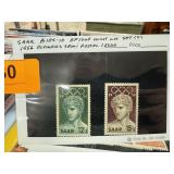 SAAR B109-10 MINT LH SET 2 1956 OLYMPICS SEMI ISS SAAR B109-10 MINT LH SET 2 1956 OLYMPICS SEMI ISS