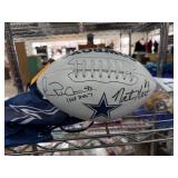 SIGNED FOOTBALL MICHAEL IRVIN NATE NEWTON