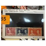 NEW ENGLAND MINT SET 1937 CORONATION ISSUE STAMPS