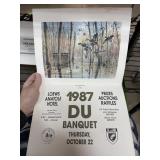 1987 DUCKS UNLIMITED BANQUET PRINT