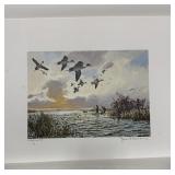 1988 TEXAS DUCK STAMP & PRINT JOHN COWAN