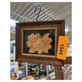 VINTAGE DRIED PRESSED FLORAL DISPLAY CAROLYN CREE