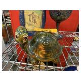 VINTAGE TURTLE POTTERY SCULPTURE