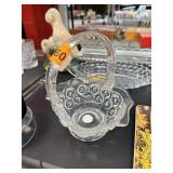 VINTAGE LE SMITH MOON & STARS HANDLED BASKET
