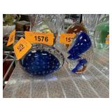 2PC ART GLASS PAPERWEIGHTS