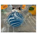 TURTLE ART GLASS PAPERWEIGHT