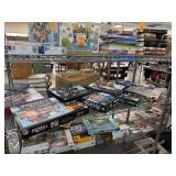 CONTENTS OF SHELF LOT OF PUZZLES