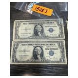 2PC $1 SILVER CERTIFICATES