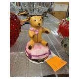 PEINT MAIN LIMOGES PORCELAIN TEDDYBEAR TRINKET BOX