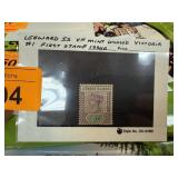 LEEWARD MINT UNUSED VICTORIA #1 1ST STAMP ISSUES