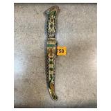 ENAMELED DAGGER / KNIFE NOTE