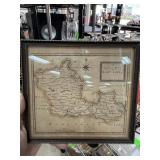 ANTIQUE HAND COLORED MAP FROM BERKSHIRE