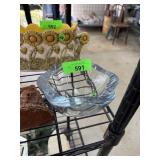 SIGNED STROMBERG ART GLASS BOWL LOOK UP