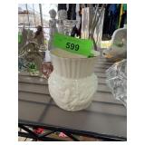 BELLEEK PORCELAIN CUP / SMALL VASE
