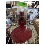 BILL SAMUELS AUTOGRAPHED MAKERS MARK CUP WAX