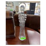 LARGE ART GLASS HANDMADE ANGEL SCULPTURE
