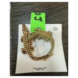 CROCODILE BROOCH / PIN