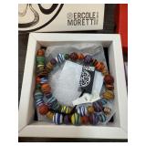 ERCOLE MORETTI VENETIAN GLASS BEAD NECKLACE