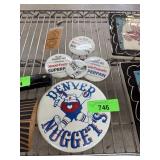 DENVER NUGGETS & MISC PINS / BUTTONS