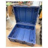 LARGE BLUE HARD CASE LIDDED BOX