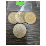 4PC CASINO GAMING TOKENS