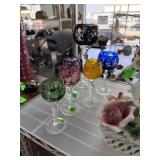 LOT OF CUT TO CLEAR GOBLETS