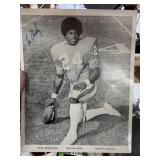 OTIS ARMSTRONG AUTOGRAPHED FOOTBALL PHOTO