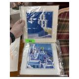 2PC GRECIAN MATTED PRINTS