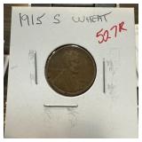 1915-S WHEAT PENNY CENT