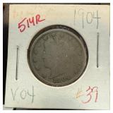 1904 LIBERTY V NICKEL