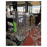 LARGE CRYSTAL PITCHER