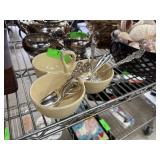 DIVIDED BOWL / W SOUVENIR SPOONS
