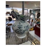 ANTIQUE POTTERY PITCHER COLONIAL / HURON