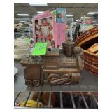 VINTAGE METAL TRAIN COIN BANK
