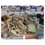 LOT OF MISC MILITARY ITEMS CANTEENS/ BAG