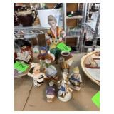 LOT OF MIXED VINTAGE FIGURINES SOFT PORCELAIN+