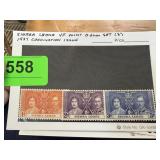 SIERRA LEONE MINT OG SET 1937 CORONATION