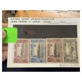 SIERRA LEONE MINT OG 1938 GEORGE VI ISSUES