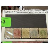 TRANSVAAL 149-52 MINT OG SET 3 1894 ISS STAMPS