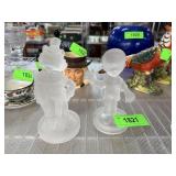 FROSTED GLASS DISNEY PINOCCHIO FIGURINES NOTE