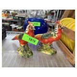 2PC VINTAGE BIRD CERAMICS
