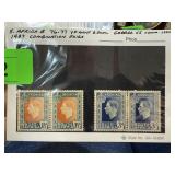 76-77 S AFRICA MINT OG 1937 COMBINATION PAIRS