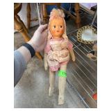 VINTAGE POLISH CLOTH BODY DOLL